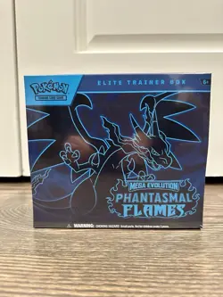 Auc#4 Pokemon Mega Evolution Phantasmal Flames Elite Trainer Box ETB Sealed New - Image 1