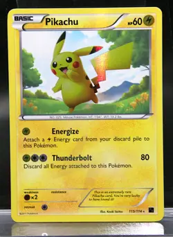 2011 Pikachu #115 (Reverse Holo) Pokemon Black & White Secret Rare - Image 1