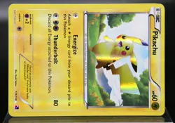 2011 Pikachu #115 (Reverse Holo) Pokemon Black & White Secret Rare - Image 4