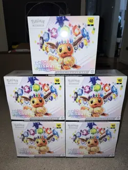 LOT OF 5x Pokemon Prismatic Evolutions ETB Elite Trainer Box New/Factory Sealed - Image 1