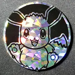 Pokemon TCG-Eevee Jumbo Silver Flip Coin - Image 1