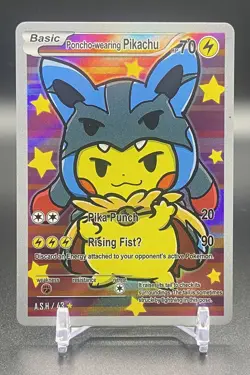 Pikachu Poncho Lucario #43 - After Skool Hobby Generation One Pokemon Fan Art - Image 1