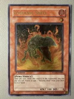 Volcanic Shell Ultimate Rare 1st Edition FOTB-EN009 Yu-Gi-Oh! MINT CONDITION - Image 1