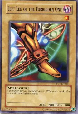 Yugioh! LP Left Leg of the Forbidden One - DLG1-EN019 - Common - Unlimited Editi - Image 1