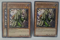 Yugioh TCG 3x Kagemusha Of The Six Samurai STOR-EN025 2x 1st Ed 1x Unlimit Commo - Image 1