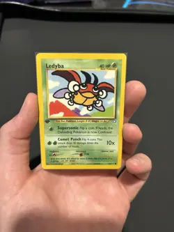 Pokemon Ledyba Card 63/111 1st Edition Common Neo Genesis, NM - Image 1