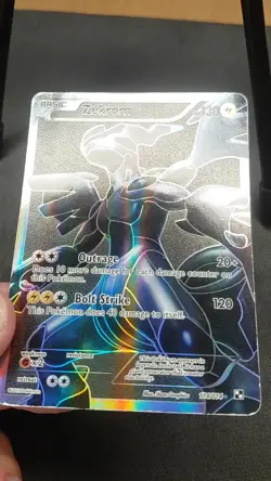 Zekrom 114/114 2011 Black & White Base Holo GREY BACKGROUND HP Pokemon TCG Card - Image 2