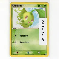 Pokemon TCG Chikorita 51/115 EX Unseen Forces Regular Common Card EN-MP 2005 - Image 3