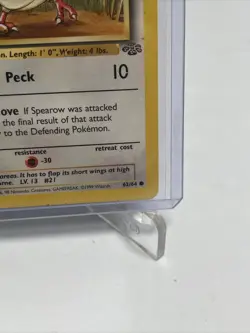 SPEAROW Pokemon Card - WOTC - 1st Edition - Jungle - 62/64 - NM - Image 5