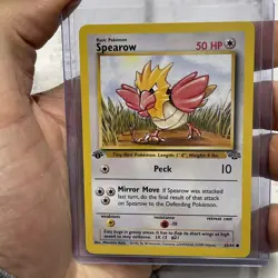 Pokemon 1st Edition Spearow Common Jungle 62/64 NM Vtg Pokemon Card Nintendo TCG - Image 1