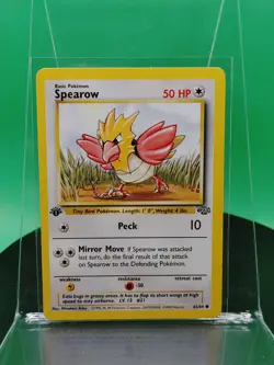 Spearow 62/64 1st Edition Jungle Set Common 1999 English Pokemon Card WoTC - Image 1