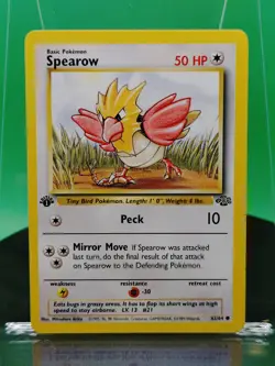 Spearow 62/64 1st Edition Jungle Set Common 1999 English Pokemon Card WoTC - Image 3