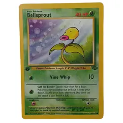1st Edition Bellsprout 49/64 Jungle Set - Common Pokemon Card - NM/Mint - Image 1