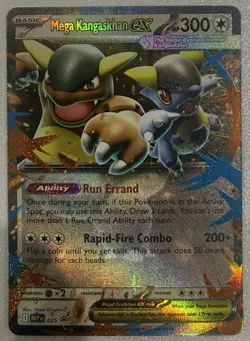 POKEMON TCG MEGA EVOLUTION MEGA KANGASKHAN EX CARD MEP025 VERY RARE MINT - Image 1