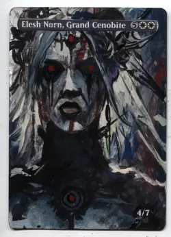 Elesh Norn, Grand Cenobite MTG Altered art MAGIC Hand Painted Card Commander - Image 1