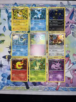 Eeveelution Full Set BW Black Star Promos BW87-BW94 w/Slyveon 9 Promo Cards - Image 1