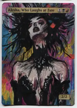 Alesha, Who Laughs at Fate MTG Altered art MAGIC Hand Painted Card Commander - Image 1