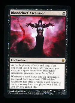 * * 1x Bloodchief Ascension x1 * * Zendikar MTG NM Near Mint - Image 1