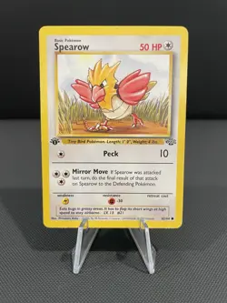 Pokemon Card 1ST EDITION Spearow Jungle 62/64 WotC Vintage 1999 LP/NM - Image 1