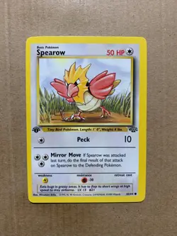 1st Edition Spearow 62/64 Jungle Set - Common Pokemon Card - NM/Mint - Image 1