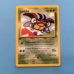 Ledyba 63/111 1st Edition Common Neo Genesis Pokemon Card - NM - Image 1