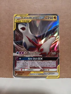 Latias & Latios GX 113/181 Ultra Rare Pokemon Sm-Team Up English Tag Team NM - Image 1