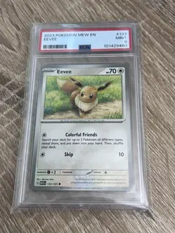 2023 POKEMON 151 MEW EN #133 EEVEE PSA 9 - Image 1