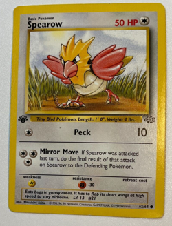 Spearow Pokemon TCG Jungle 62/64 Regular 1st Edition Common - M/NM Condition - Image 1