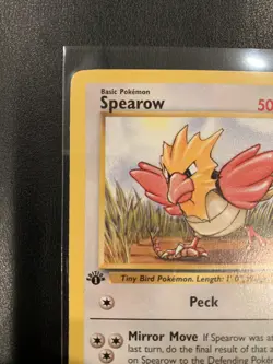 1999 Pokemon Jungle Set 1ST EDITION Spearow 62/64 NM/NM+ Sharp! - Image 3