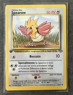 1999 Pokemon Jungle Italian 1st Edition Spearow 62/64 - Image 1