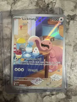 Lickitung 180/162 Sv05: Temporal Forces Holo Illustration Rare Pokemon TCG NM - Image 1