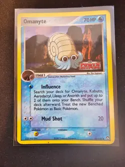 Omanyte 56/108 Holo Stamped - EX Power Keepers - Pokemon TCG - (HP) - Image 1