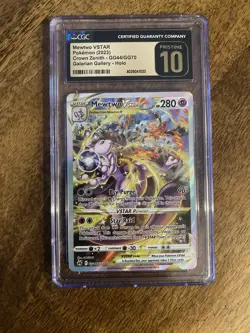 Mewtwo VSTAR GG44/GG70 Crown Zenith CGG Pristine 10 Pokemon TCG English - Image 1