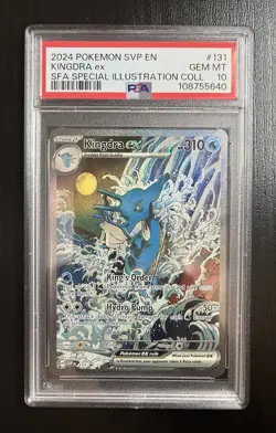 *NEW* 2024 POKEMON SVP EN-SV BLACK STAR PROMO #131 KINGDRA EX PSA 10 🔥 - Image 1
