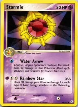 Starmie 49/101 Hidden Legends Pokemon TCG LP / NM - Image 1