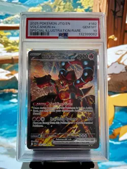 2025 POKEMON JTG EN-JOURNEY TOGETHER #182 VOLCANION EX PSA 10 - Image 1