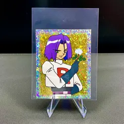 1999 Topps Merlin Pokemon Team Rocket James, Gold Prism Holo PACK FRESH! - Image 1