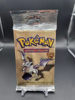 Pokemon Vintage Fossil Booster Pack Long Crimp 21.17g FACTORY SEALED WOTC - Image 1