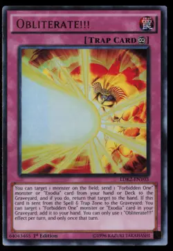 Yugioh Obliterate!!! LDK2-ENY03 1st Edition Ultra Rare NM - Image 1