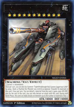 Superdreadnought Rail Cannon Juggernaut Liebe - MGED-EN066 - Rare 1st - Yugioh - Image 1