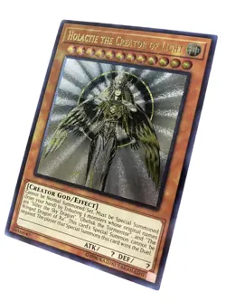 Holactie Creator Of Light Egyptian God Card Ultimate Holo Anime Yugioh - Image 2