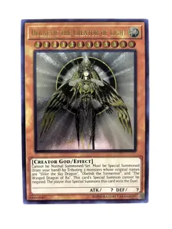 Holactie Creator Of Light Egyptian God Card Ultimate Holo Anime Yugioh - Image 4