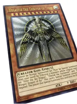 Holactie Creator Of Light Egyptian God Card Ultimate Holo Anime Yugioh - Image 5