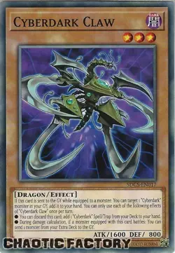 YUGIOH SDCS-EN017 Cyberdark Claw Common 1st Edition NM - Image 1