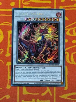 YUGIOH JURRAC ASTERO SECRET RARE 1ST EDITION NM BLMM-EN018 - Image 1