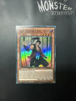 YUGIOH DUAL AVATAR FISTS YUHI SUPER RARE PHRA-EN014 1ST EDITION - Image 1