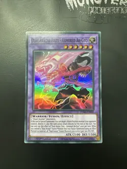 YUGIOH DUAL AVATAR FISTS ARMORED AH-GYO SUPER RARE PHRA-EN032 1ST EDITION - Image 1