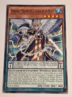 Zefrasaber, Swordmaster of the Nekroz●YUGIOH●CROS●COMMON●SPANISH●NM●B671 - Image 1
