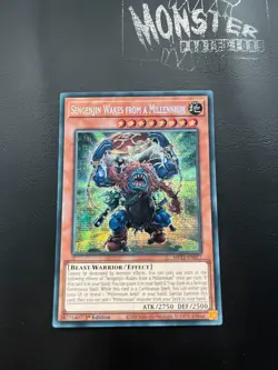 YUGIOH SENGENJIN WAKES FROM A MILLENNIUM PRISMATIC SECRET RARE MP25-EN077 1ST ED - Image 1
