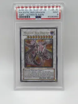 Majestic Red Dragon ABPF-EN040 1st Edition Ultimate Rare PSA 9 Mint YuGiOh 5Ds - Image 1